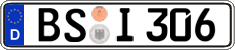 German license plate, Regular plates
