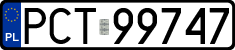 License plates of Poland, Regular car plates