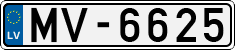 License plate of Latvia, Regular car plates