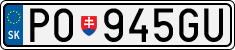 License plate of Slovakia, Cars