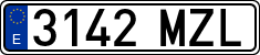 License plates of Spain, Ordinary (2000)