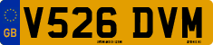 License plate of the United Kingdom, 1983 year system