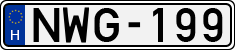 license plates of Hungary, Cars (1990)