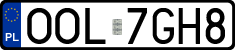 License plates of Poland, Regular car plates