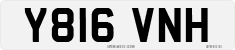 License plate of the United Kingdom, 1983 year system