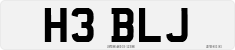 License plate of the United Kingdom, 1983 year system