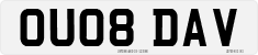 License plate of the United Kingdom, 2001 year system