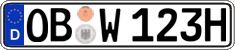 German license plate, Plates for oldtimers (type 