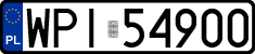 License plates of Poland, Regular car plates