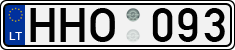 License plate of Lithuania, Cars