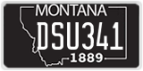 Montana, Specialty plates (ABC123)