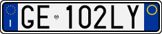 Регистрационен номер от Италия, Автомобили (система 1994г.)