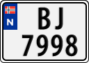 License plate of Norway, Trailers, motorcycles, special vehicles