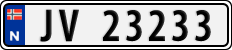 License plate of Norway, Cars