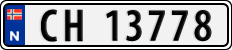 License plate of Norway, Cars