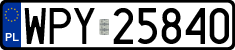 License plates of Poland, Regular car plates