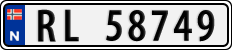License plate of Norway, Cars