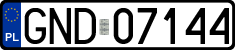 License plates of Poland, Regular car plates