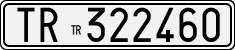 License plate of Italy, Cars (1927 year series)