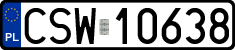 License plates of Poland, Regular car plates