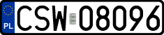 License plates of Poland, Regular car plates