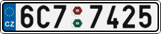 License plate of the Czech Republic, Cars (2001)
