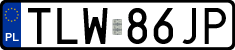 License plates of Poland, Regular car plates