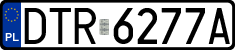 License plates of Poland, Regular car plates
