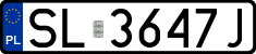 License plates of Poland, Regular car plates