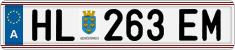 License plate of Austria, Regular plates