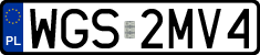 License plates of Poland, Regular car plates