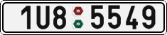 License plate of the Czech Republic, Cars (2001)
