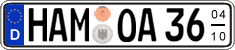 German license plate, Seasonal plates
