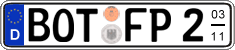 German license plate, Seasonal plates
