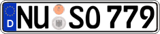 German license plate, Regular plates