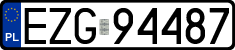 License plates of Poland, Regular car plates