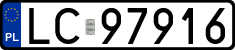 License plates of Poland, Regular car plates
