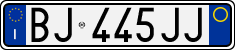 License plate of Italy, Cars (1994 year series)