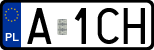 License plates of Poland, Regular car plates