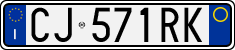 License plate of Italy, Cars (1994 year series)