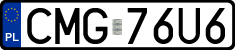 License plates of Poland, Regular car plates