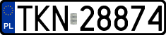 License plates of Poland, Regular car plates