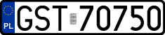 License plates of Poland, Regular car plates