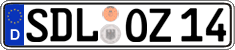 German license plate, Regular plates