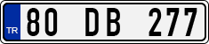 License plate of Turkey, Regular plates