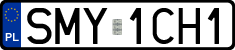 License plates of Poland, Regular car plates