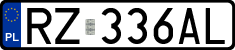License plates of Poland, Regular car plates