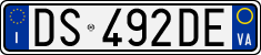 License plate of Italy, Cars (1994 year series)
