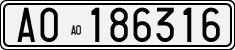 License plate of Italy, Cars (1927 year series)