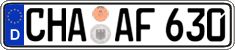 German license plate, Regular plates